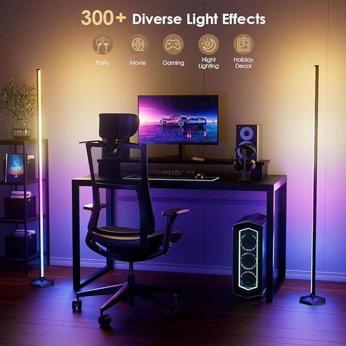 YIKBIK 2PCS RGB Floor Lamp - Image 3