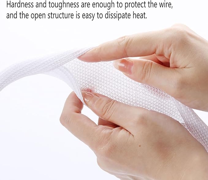 QCSIW 25ft – 3/8 inch White Split Wire Loom Tubing Cord Protector Cable Sleeve - Image 4