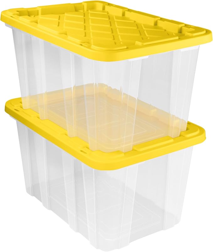 Sterilite 4-Pack Industrial Storage Box, Plastic Container Bins w/Lids - Image 8