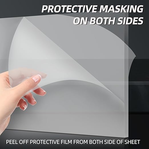 CALPALMY 1/4" Thick Clear Acrylic Sheets - Image 2