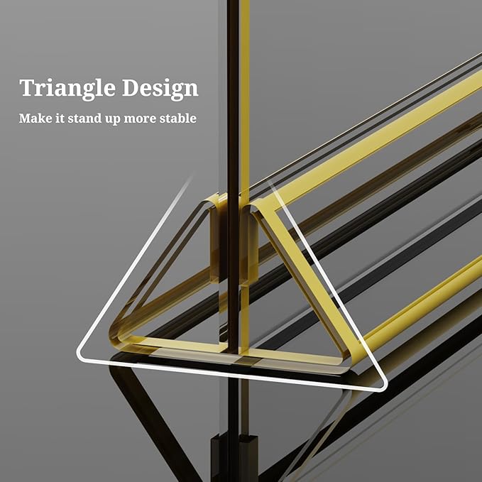 PPH-Sisy Clear Acrylic Sign Holder 7x 5 Horizontal Double Sided Gold Frame - Image 4