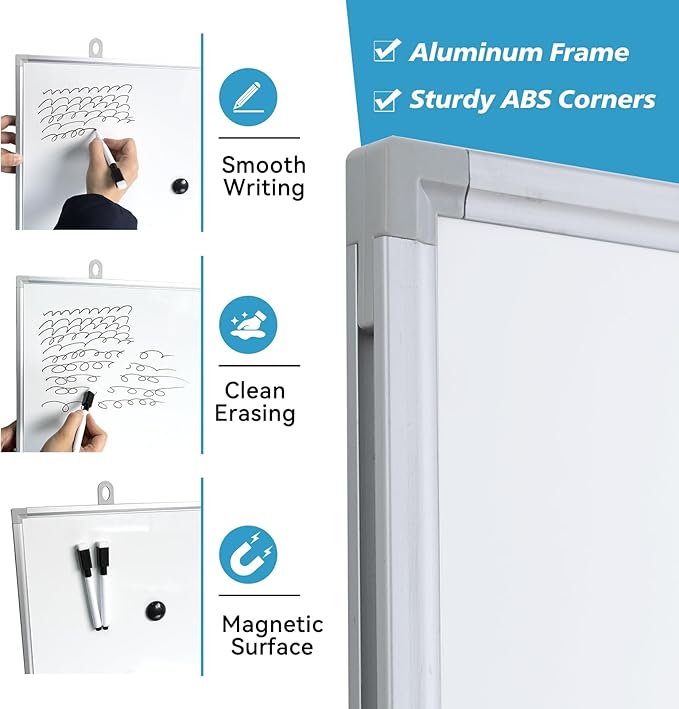 Magnetic Writeboard 24X36 Dry Erase Board Hanging & Wall Mounted Whiteboard S - Image 3