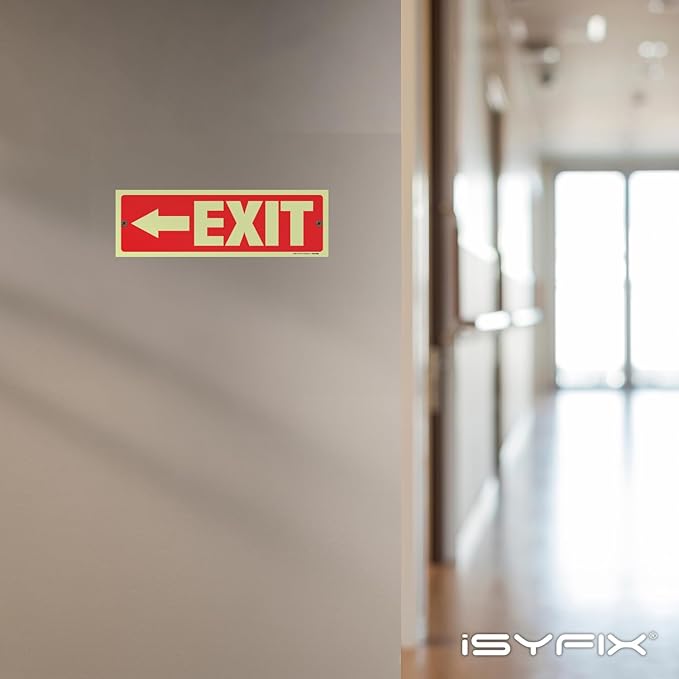 iSYFIX Exit Signs with Directional Left Arrow - Image 5