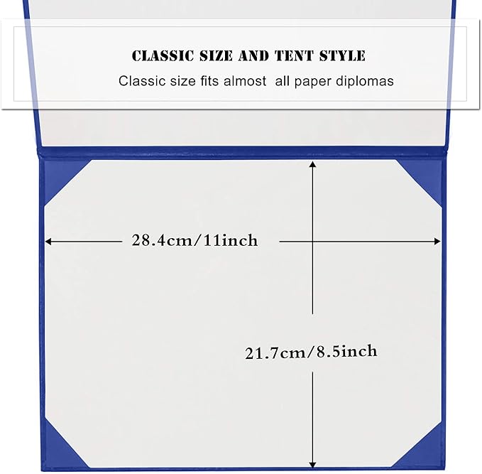 Diploma Cover 8.5” x11” Diploma Holder of Graduation Leatherette Padded - Image 3