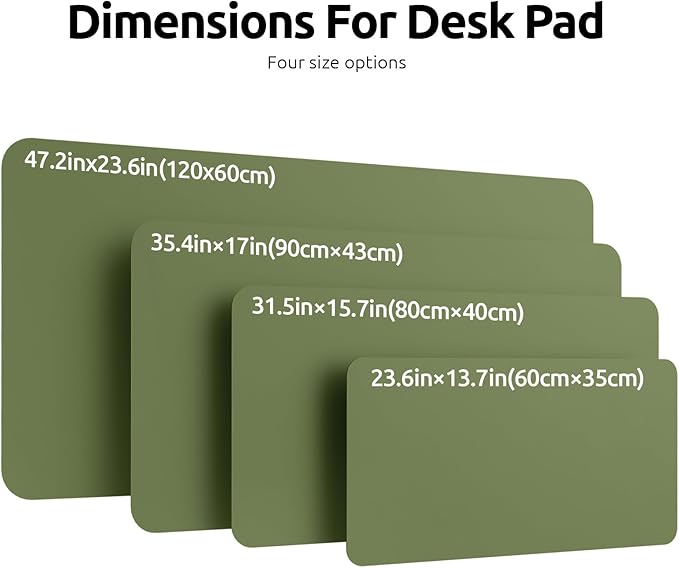 YSAGi Leather Desk Protector, Office Mat, Large Mouse Pad, Non-Slip PU Leather - Image 8