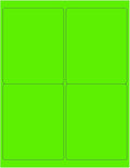 8-1/2 x 11 Neon Color High Light Fluorescent Labels by NextDayLabels