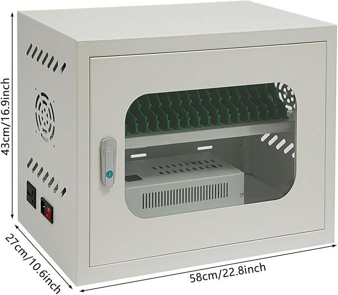 QUEWATSA Cell Phone Charging Station, 20-Device Rechargeable Mobile Phones - Image 3