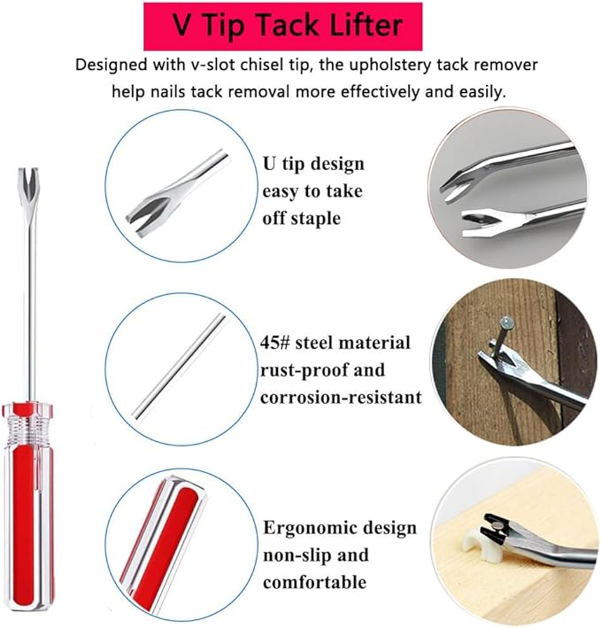 5pcs Upholstery Staple Remover Tool - Image 4