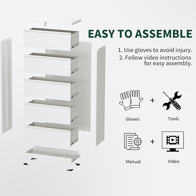 3 Drawer Lateral File Cabinet - Image 9