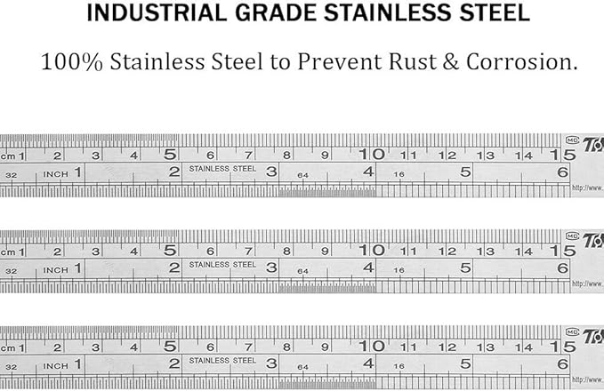 ZZTX Metal Straight Edge Ruler Set - Image 2