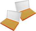 2 Pack Plastic Case Stamp Pad Large Size, Dry by ZIGEL