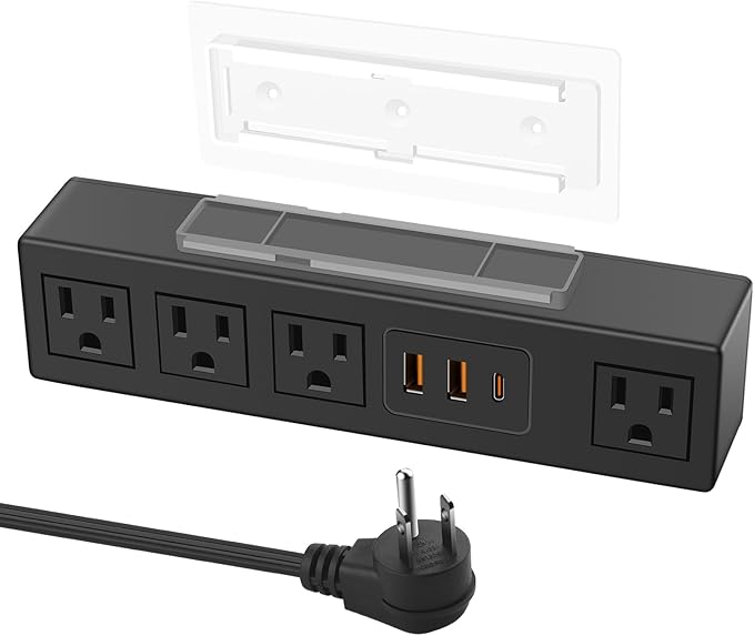 HHSOET Under Desk Power Strip by HHSOET