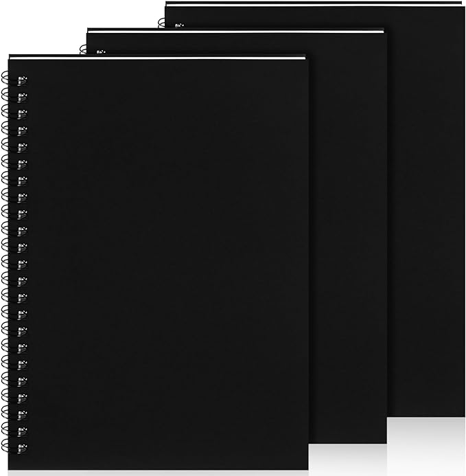 Yahenda 3 Pcs Spiral Notebook Bulk A5 Journal Lined 8.3'' x 5.5'' Writing by Yahenda