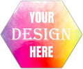 Hexagon 4 Inch Custom Labels by LAUKIYE
