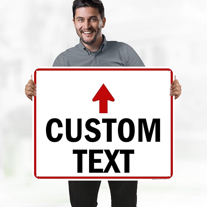 Custom Arrow, Custom Directional Sign, Up Arrow, 24x30 Inches, 55 mil thick - Image 2