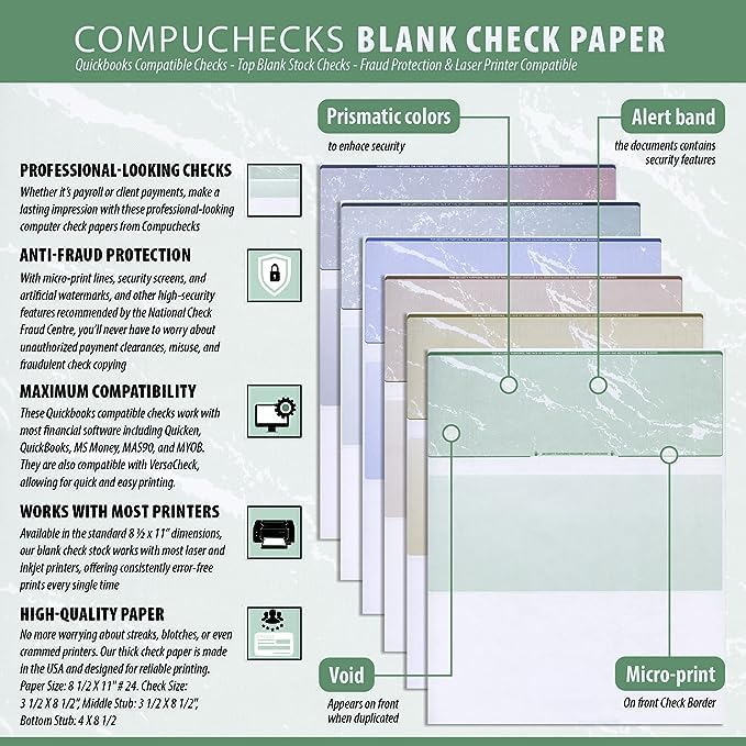 Compuchecks Top Blank Check Paper - Image 4