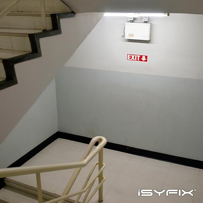 iSYFIX Exit Signs Stickers 2 Pack 12x4 Inch - Image 3