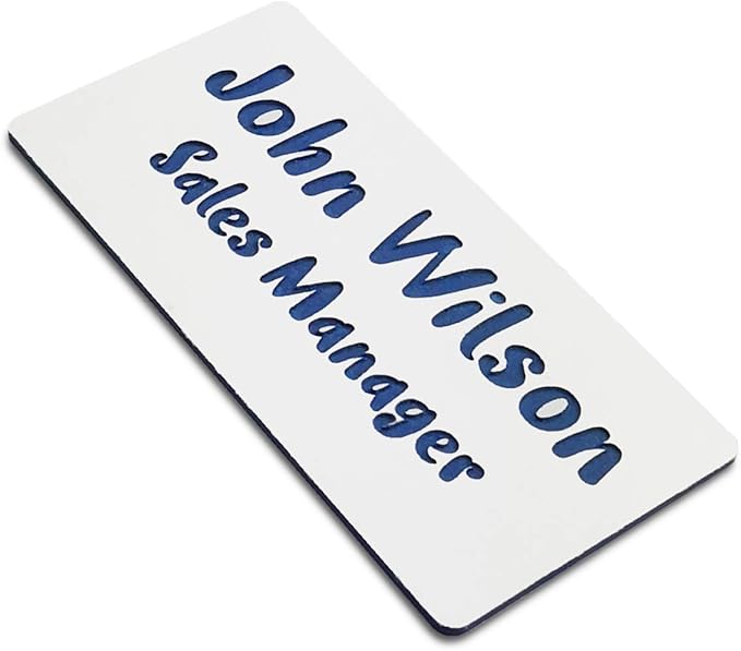 Custom Engraved Name Tag Badges by Unknown