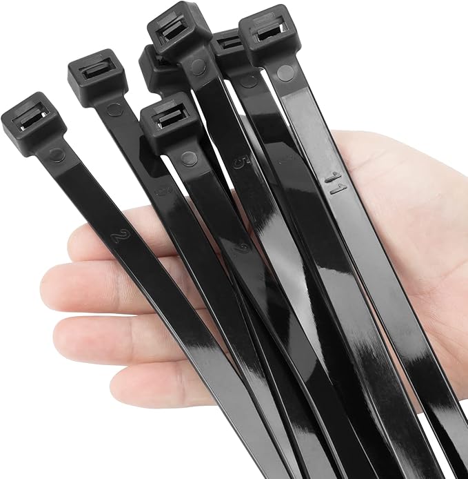 XINGO 16 inch Black Zip Ties Heavy Duty 60 PCS, 250 LBS Ultra Strong Plastic by XINGO