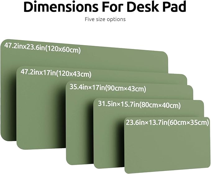 YSAGi Leather Desk Protector, Office Mat, Large Mouse Mat, Non-Slip PU Leather - Image 8