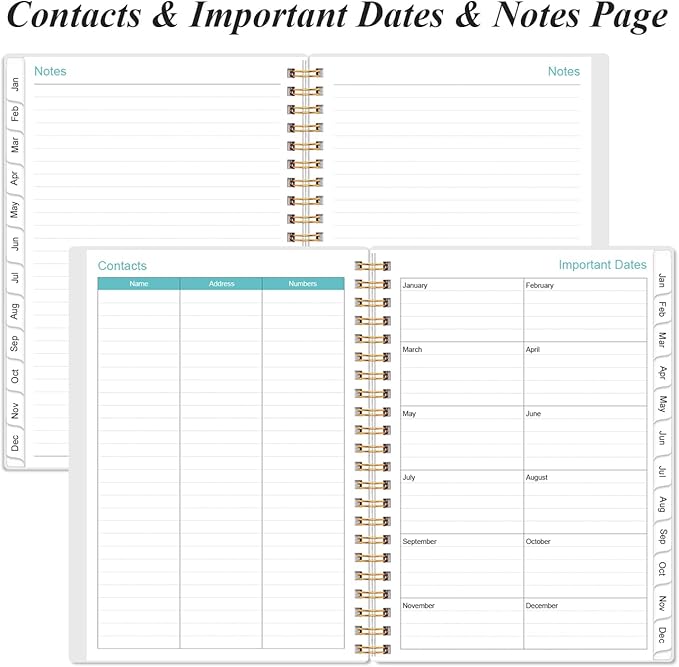 Planner 2026 - A5 Weekly & Monthly Planner Spiral Bound, January 2026 to - Image 6