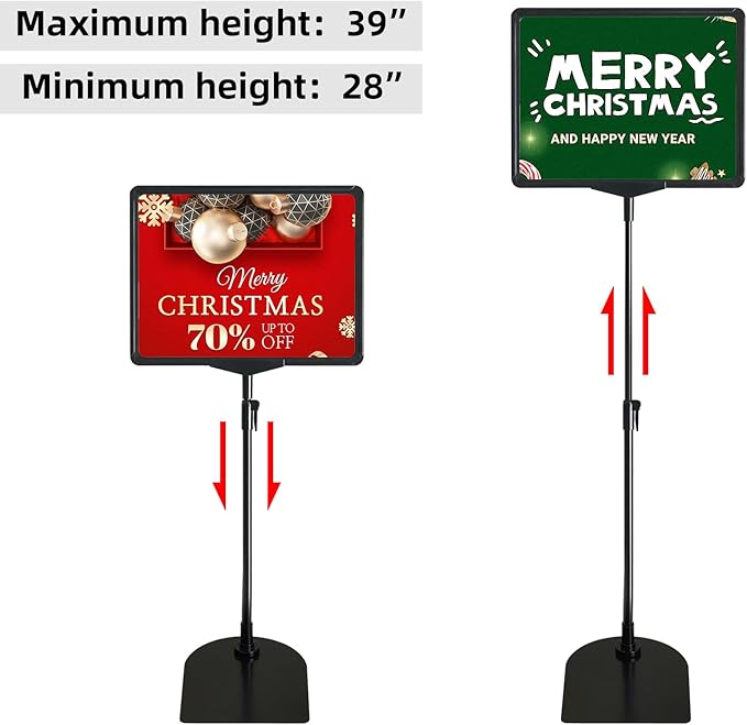 Sign Holder, 8.5 x 11 Inch Sign Stand - Image 3