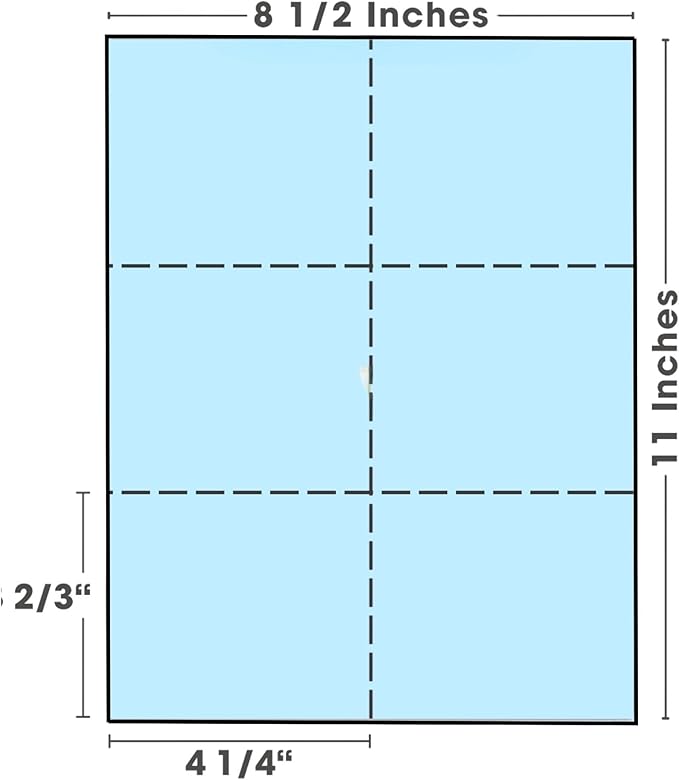 Limited Papers 8.5x11 Perforated Paper, 20 Pound 75 GSM, Variety of Perforation - Image 2