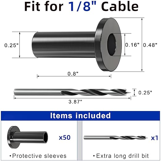 50 Pack Cable Railing Protector Sleeves - Image 5