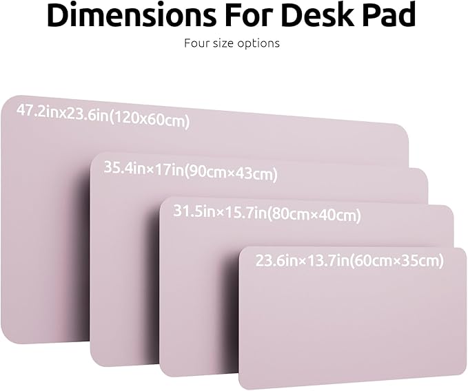 YSAGi Leather Desk Pad Protector, Office Desk Mat, Large Mouse Pad, Non-Slip PU - Image 4
