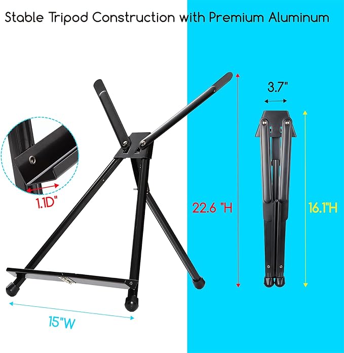 MEEDEN 4pcs Tabletop Easels, Metal Stand - Image 2