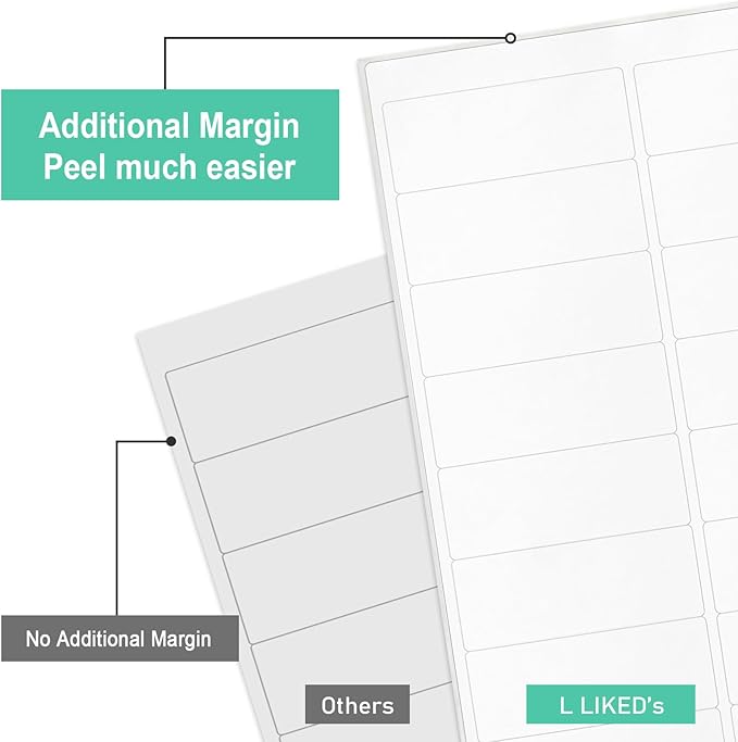 L LIKED Printable Address Labels, 500 Labels, 30 per Sheet, Mailing Labels - Image 6