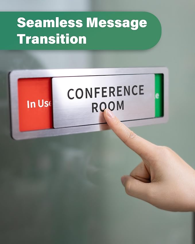 Wellness Room Office Door Signs, Do Not Disturb- In Use/Available Slider Sign - Image 5