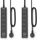 Surge Protector Power Strip 15 ft Cord-5 Widely Spaced Outlets 3 USB Ports by iEcopower