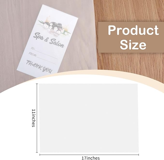 100 PCS 11x17 Inch Translucent Vellum Paper 60 GSM Drafting Vellum Tracing - Image 3