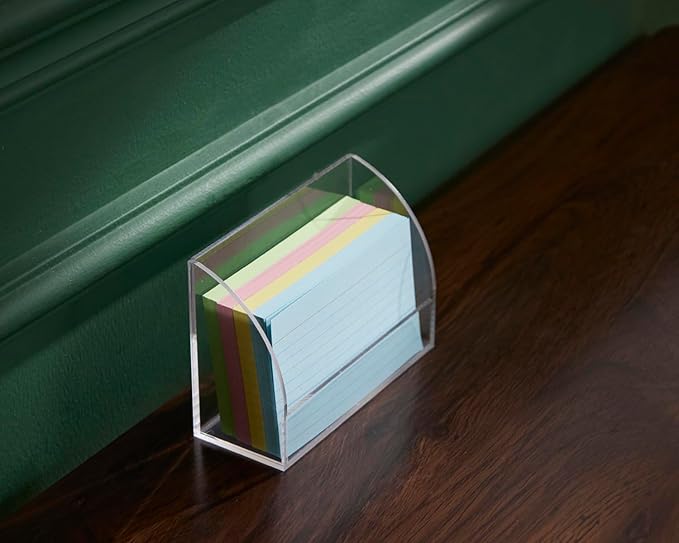 SEVENY 1 PACK 3x5 Acrylic Index Card Holder Business Card Display Stand - Image 6