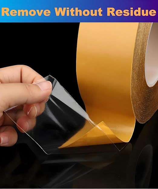 Super Thin Double Sided Adhesive Tape 1Inch x 66Feet Transparent Sticky Tape - Image 7