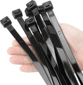 XINGO 12 Inch Black Large Zip Ties Heavy Duty 500 Pack, 200 LBS Ultra Strong by XINGO