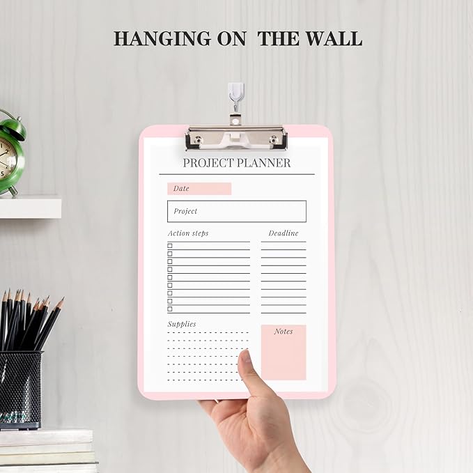 TFDLCG zm Pink Plastic Clipboard, Nursing Clipboard, Standard Letter A4 Size - Image 6