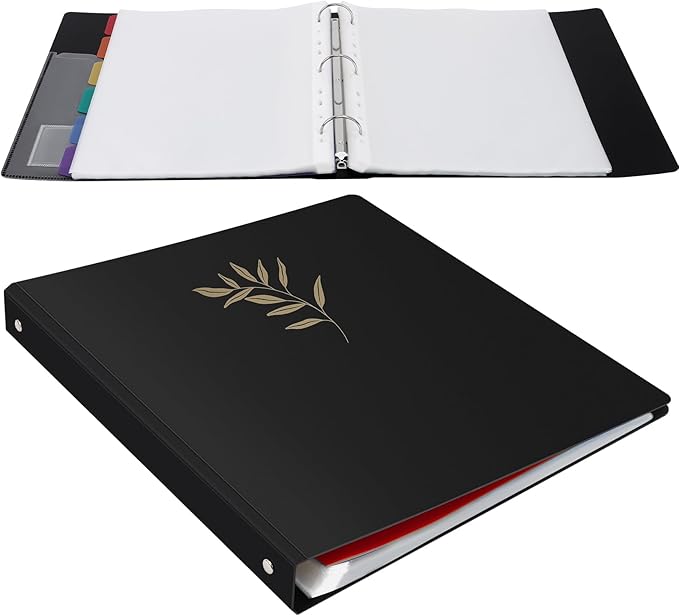 Uquelic 80-Pocket Binder with Plastic Sleeves - Image 8