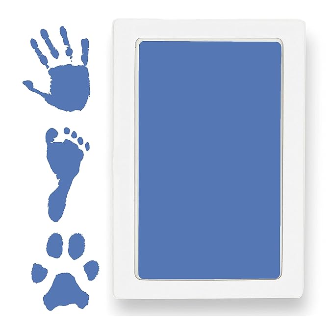 Large Clean Touch Ink Pad for Baby Handprints and Footprints – Inkless Infant by TinyGifts