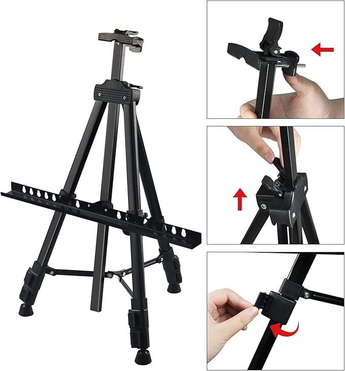 Art Artist Easel Stand for Sign, RRFTOK Metal Tripod Adjustable Easels for - Image 5