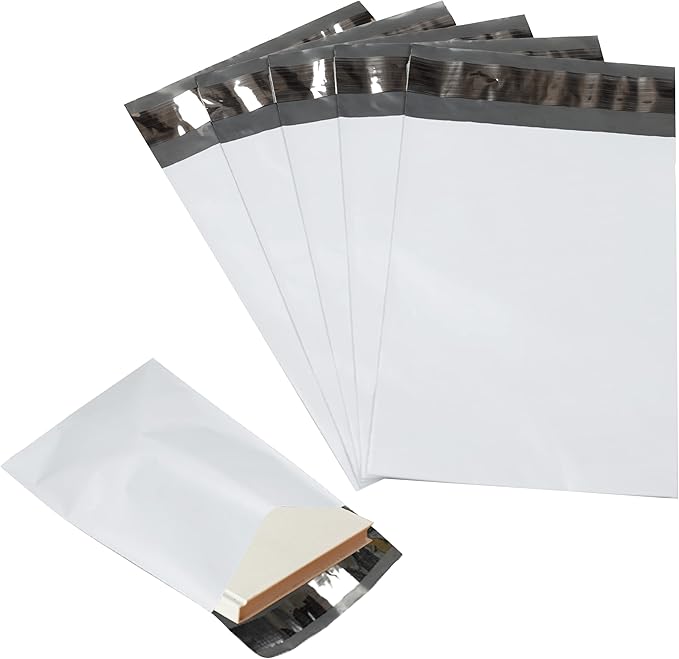 2000 Pack Secure Seal White Poly Mailers by Secure+Seal