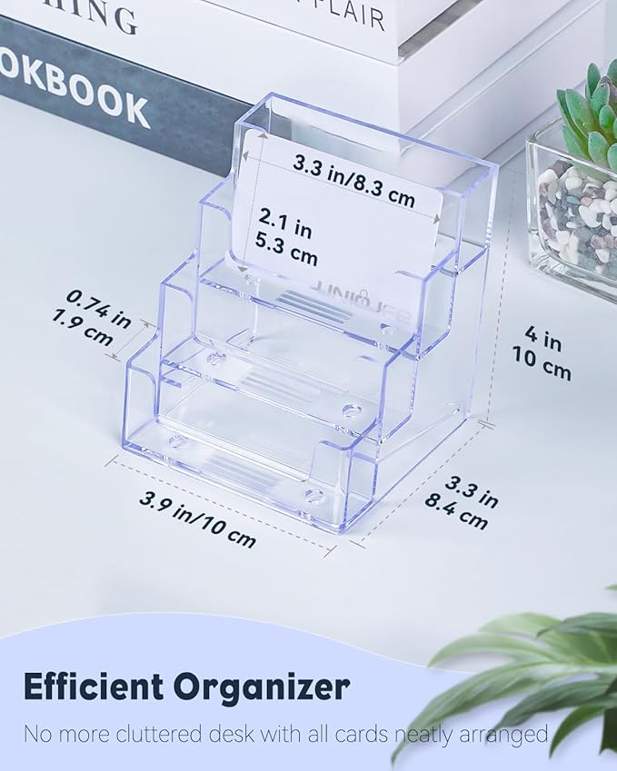 Uniclife Acrylic Business Card Holder - Image 6