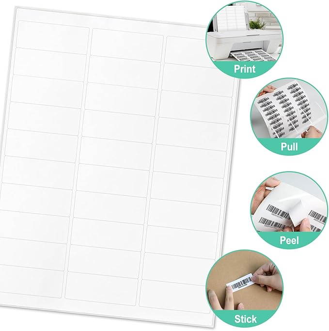 L LIKED Printable Address Labels, 500 Labels, 30 per Sheet, Mailing Labels - Image 5
