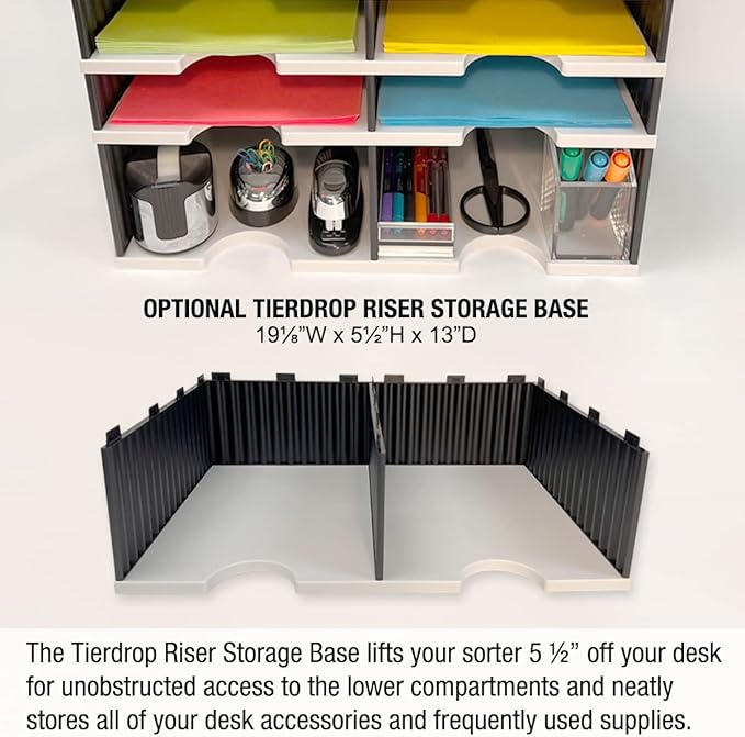 Ultimate Office TierDrop Desktop Organizer/Forms Mailroom Classroom Sorter - Image 4