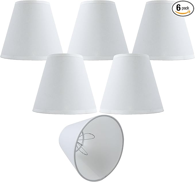 TAaMTYH small lamp shade chandelier shades set of 6，Fabric Lampshade by Unknown