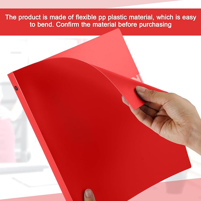 Henoyso 16 Pcs 3 Ring Binder 0.5 Inch Round Fits Letter Size 8.5'' x 11'' Paper - Image 4