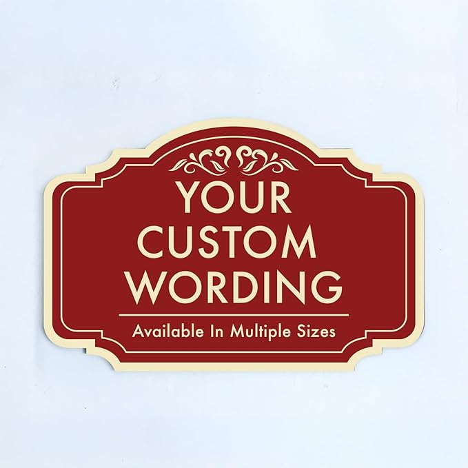 Custom Decorative Outdoor Metal Signs by SpeedyOrders