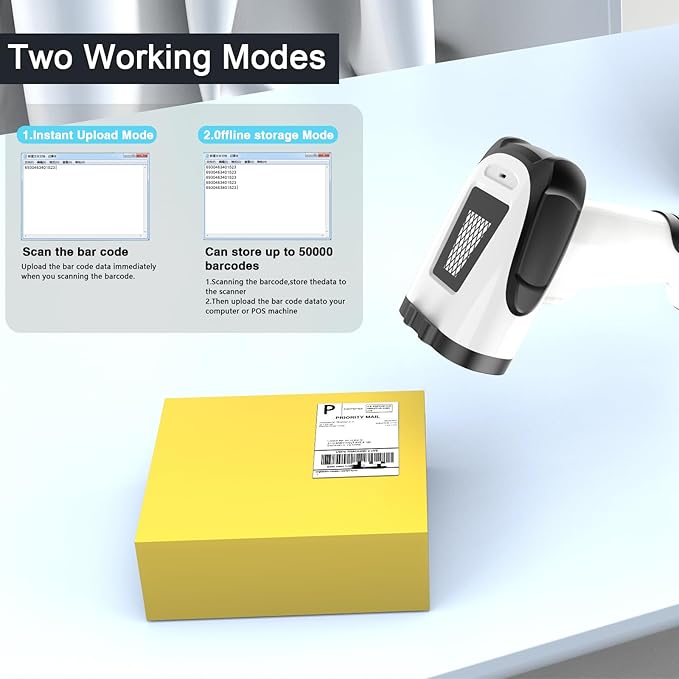 2D Handheld Wireless Barcode Scanner - Image 7