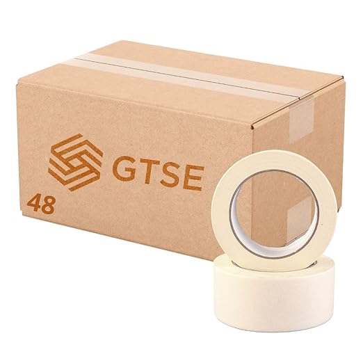 GTSE Masking Tape, Bulk Contractors Pack, 2 inches x 55 Yards, 48 Rolls by GTSE